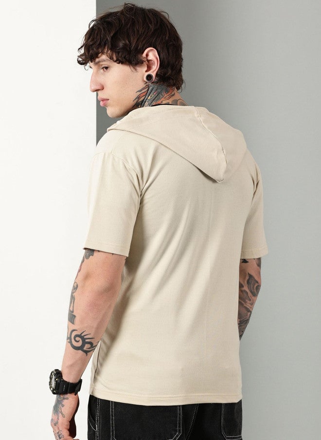 Own The Looks Own The Look Men Hooded Pure Cotton T-shirt - Image 4